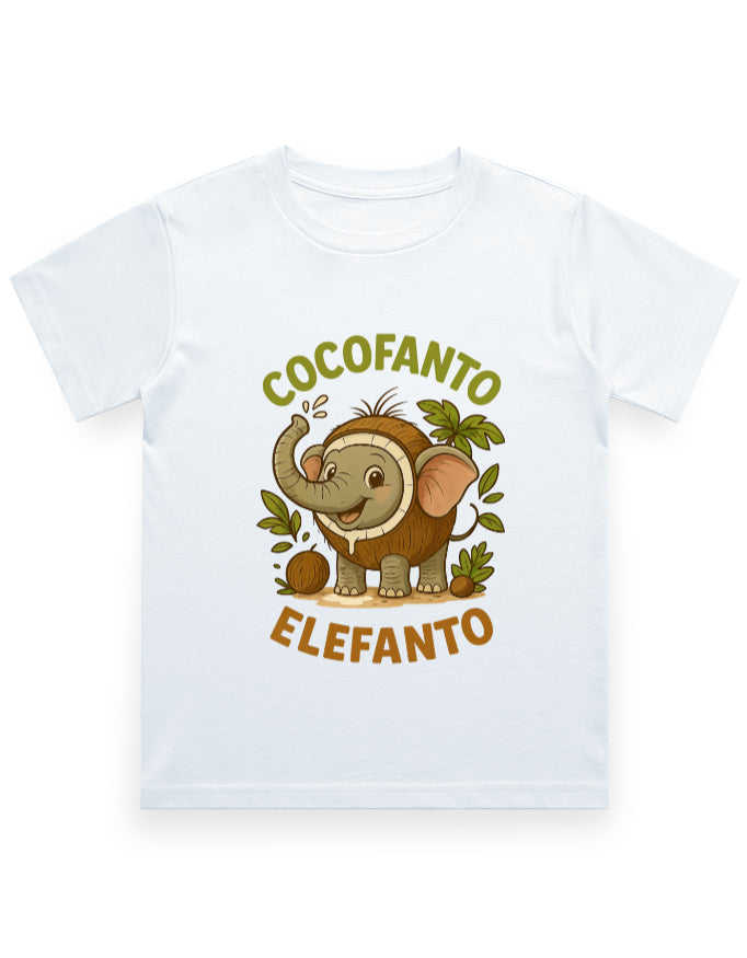 Italian Brainrot Kids Crew Neck T-Shirt (Cocofanto Elefanto)