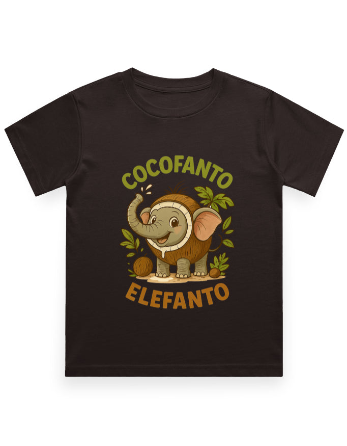 Italian Brainrot Kids Crew Neck T-Shirt (Cocofanto Elefanto)