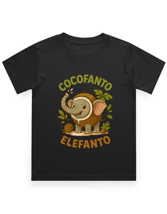 Italian Brainrot Kids Crew Neck T-Shirt (Cocofanto Elefanto)
