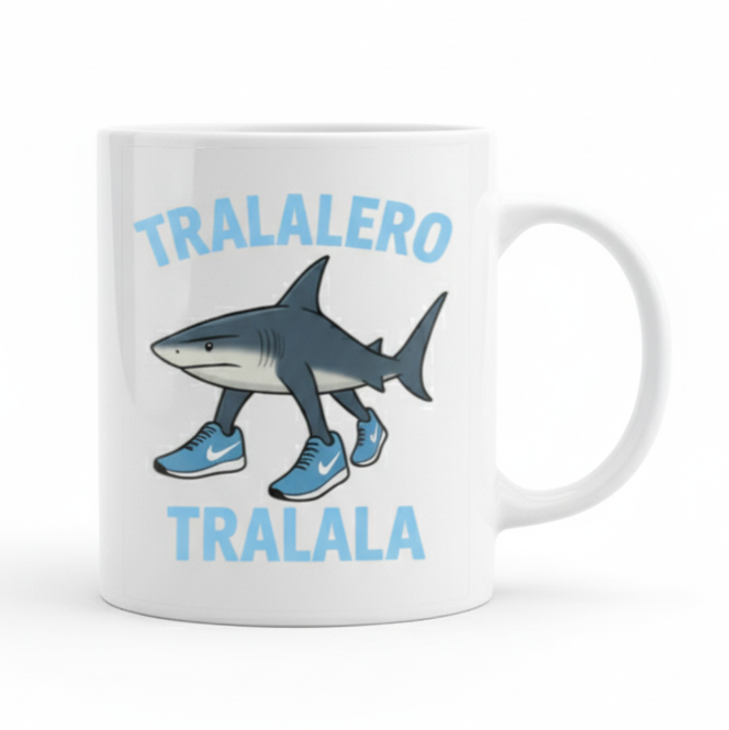 Italian Brainrot Coffee Mug (Tralalero Tralala)