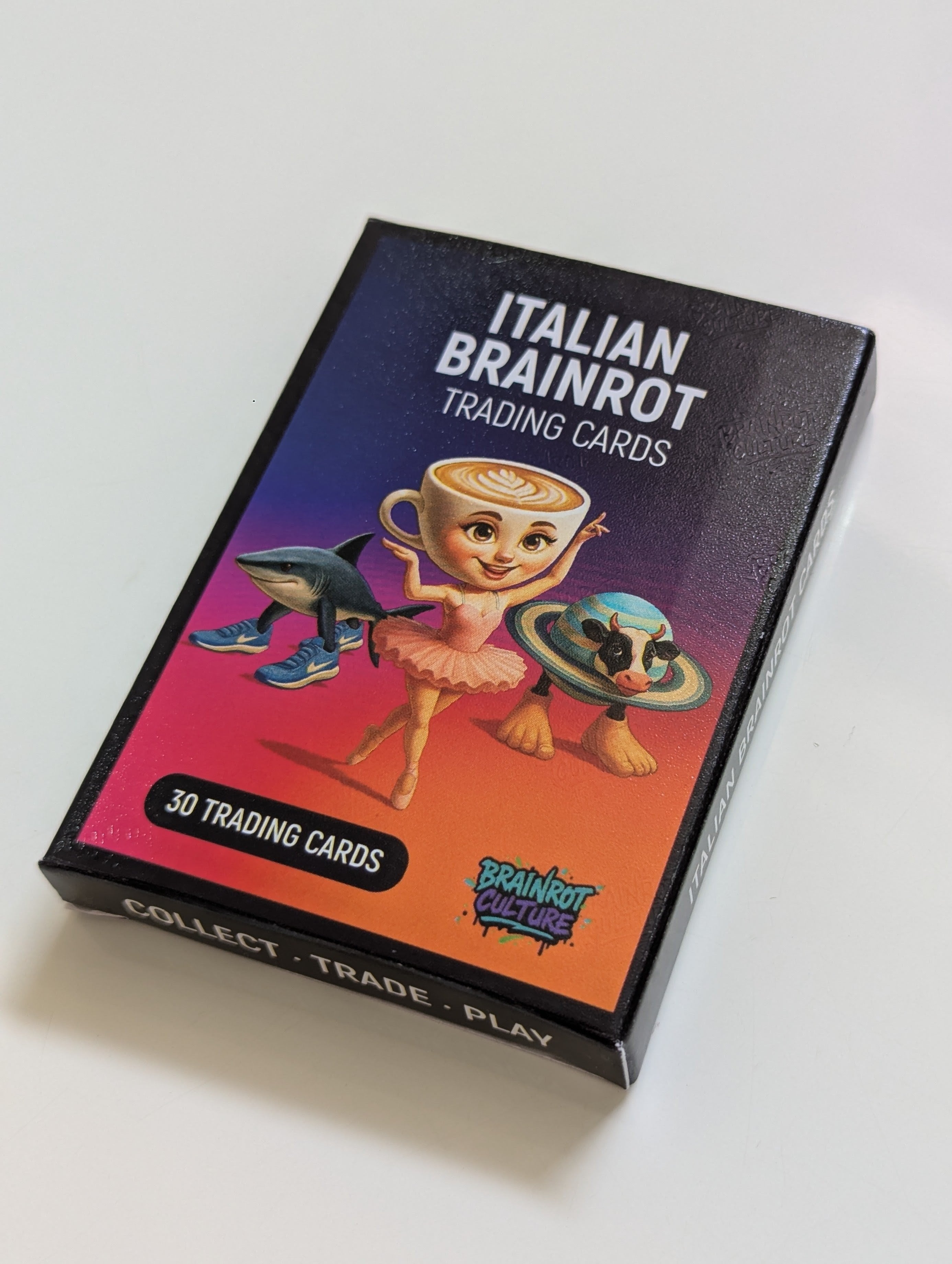 Italian Brainrot Trading Cards Pack (30 Collectible Cards Game with Unique Characters)