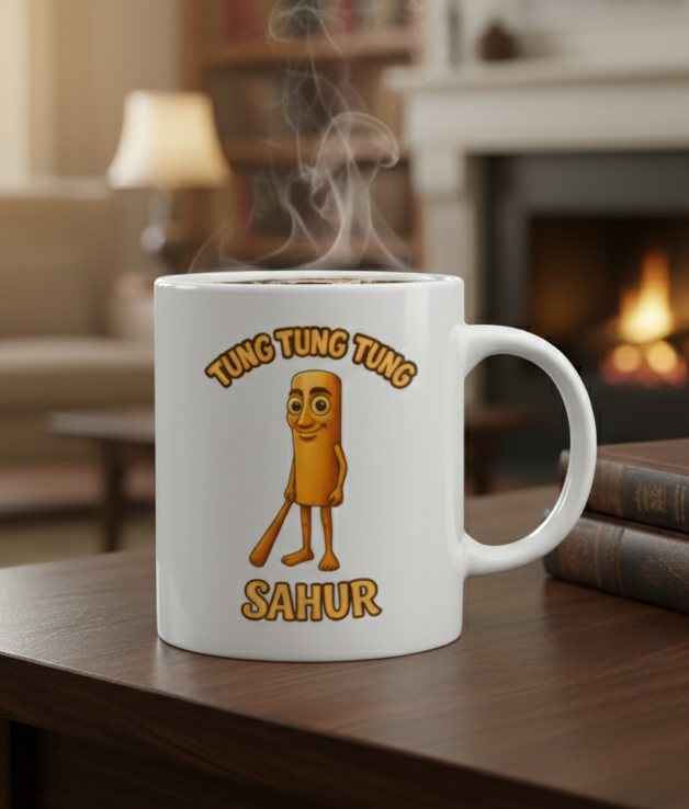 Italian Brainrot Coffee Mug (Tung Tung Tung Sahur)